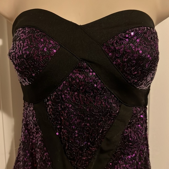 Sequin strapless dress - Picture 3 of 16